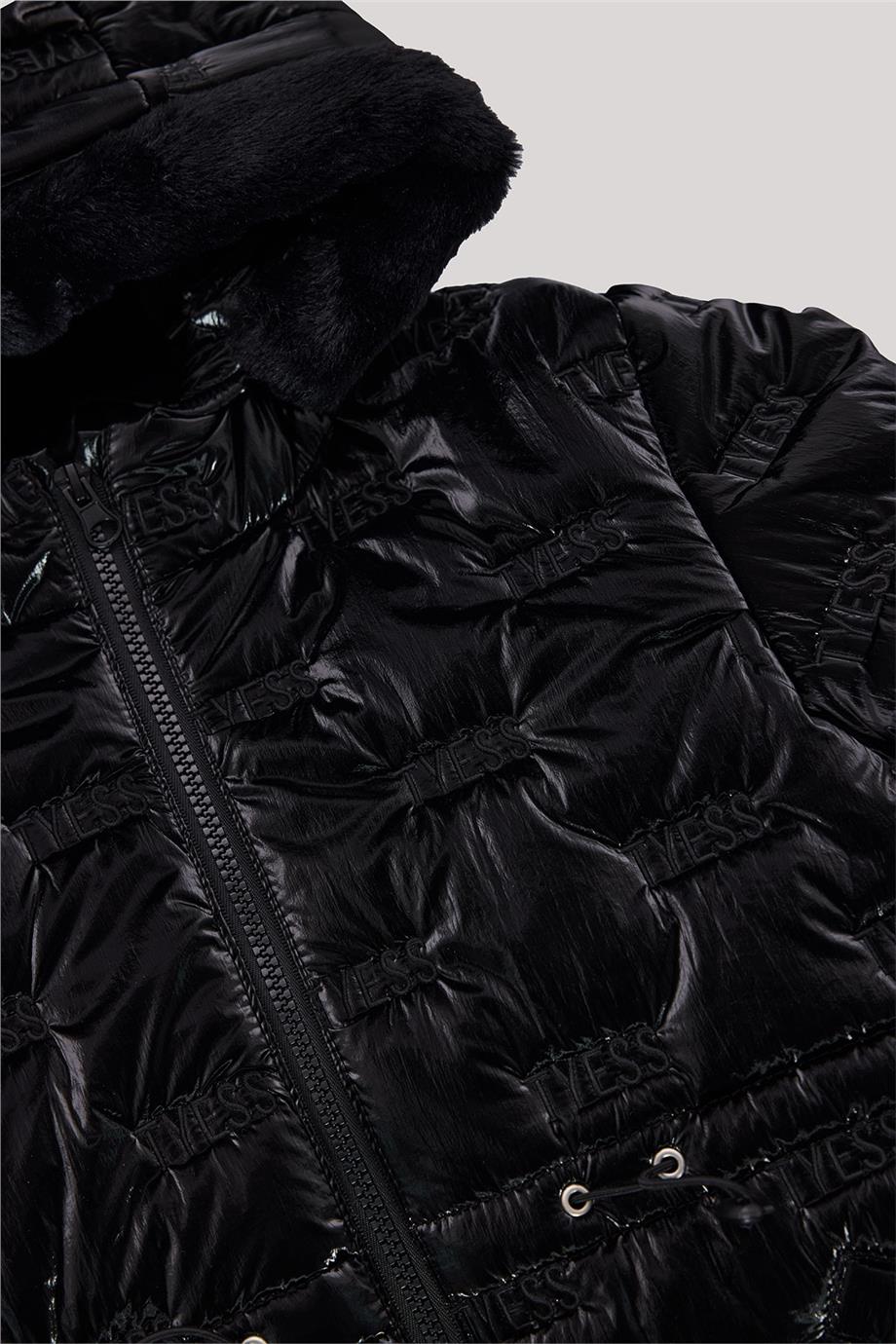 Tyess Kız Çocuk Siyah Mont