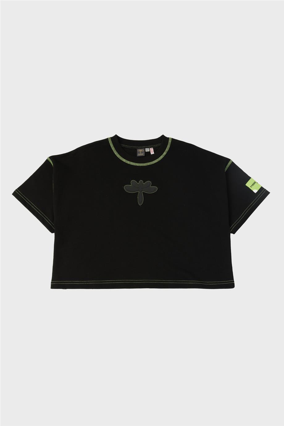 Tyess Kız Çocuk Siyah T-Shirt