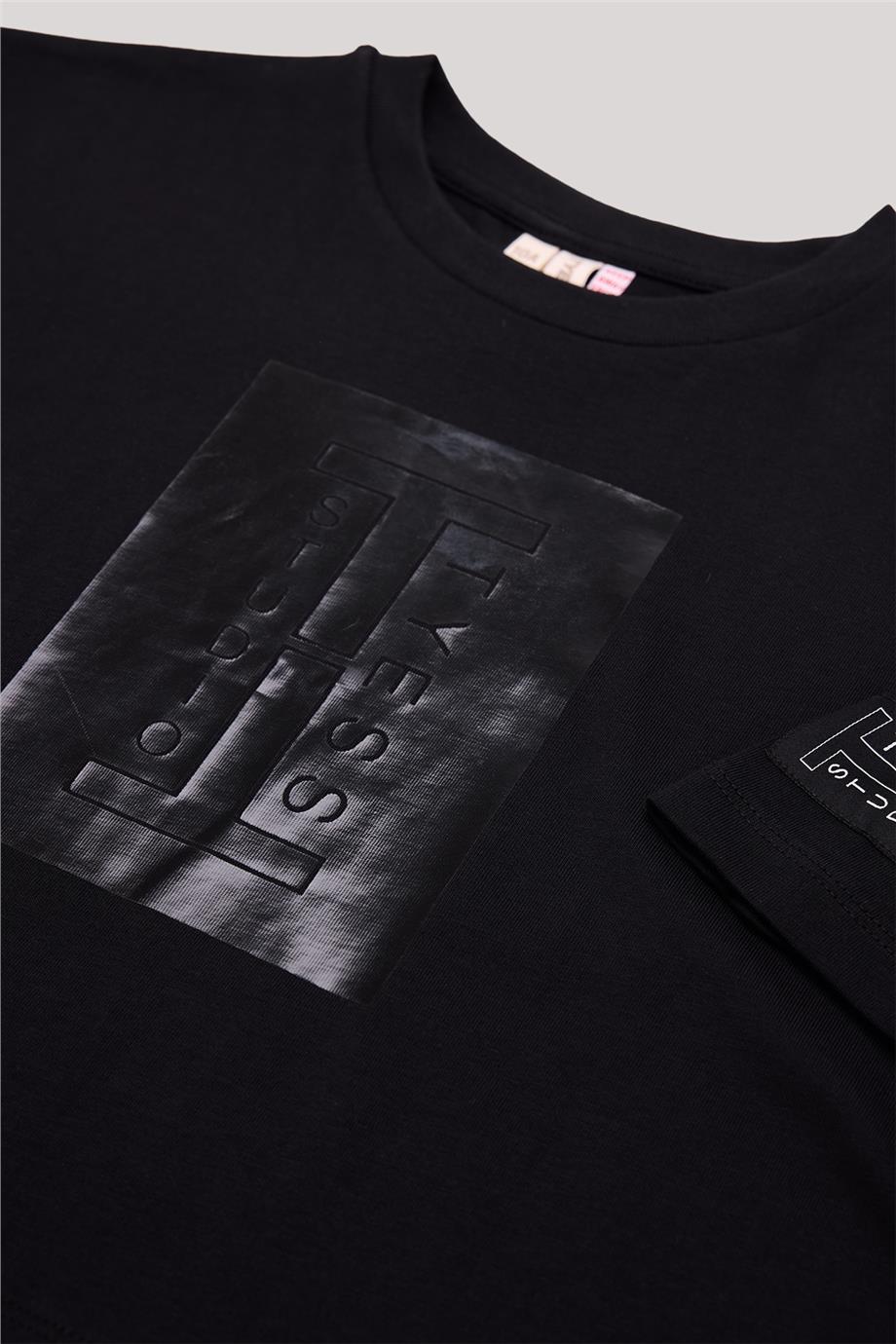 Tyess Kız Çocuk Siyah T-Shirt