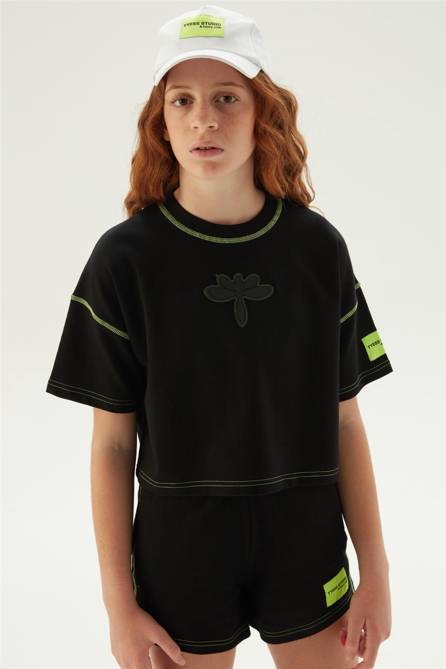 Tyess Kız Çocuk Siyah T-Shirt