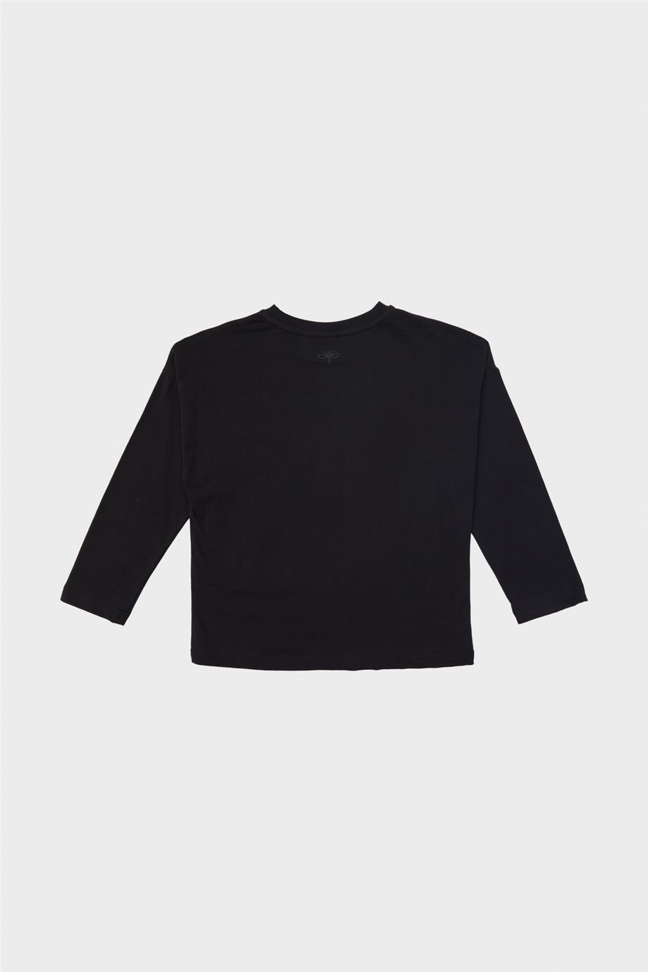 Tyess Kız Çocuk Siyah T-Shirt