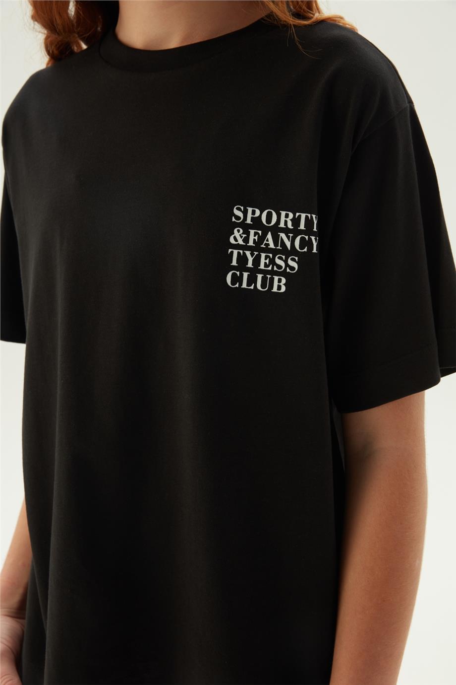 Tyess Kız Çocuk Siyah T-Shirt