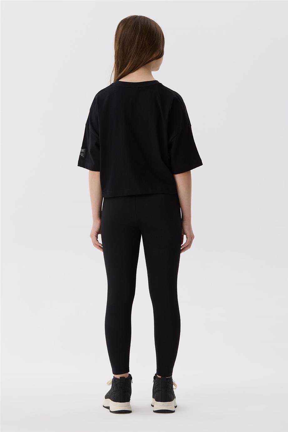 Tyess Kız Çocuk Siyah Tayt