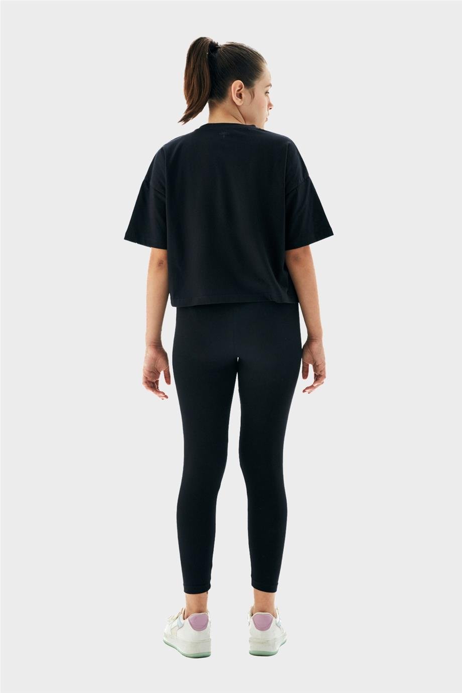 Tyess Kız Çocuk Siyah Tayt