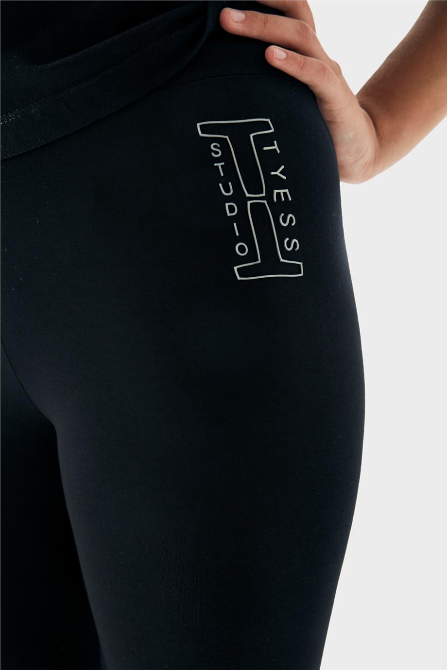 Tyess Kız Çocuk Siyah Tayt