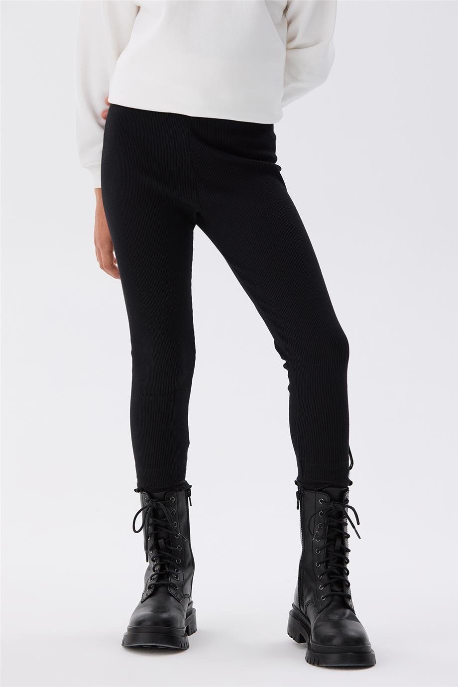 Tyess Kız Çocuk Siyah Tayt