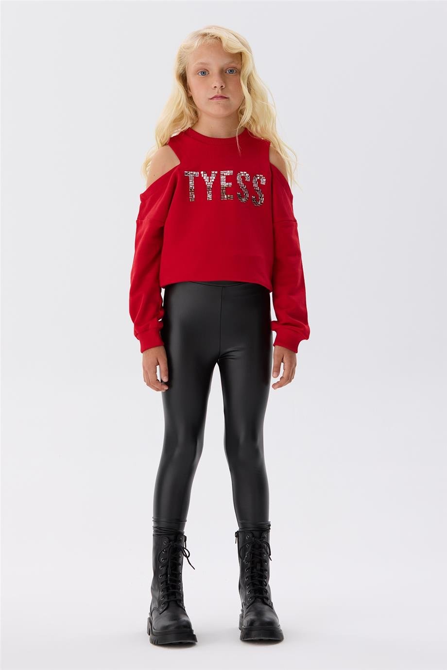 Tyess Kız Çocuk Siyah Tayt