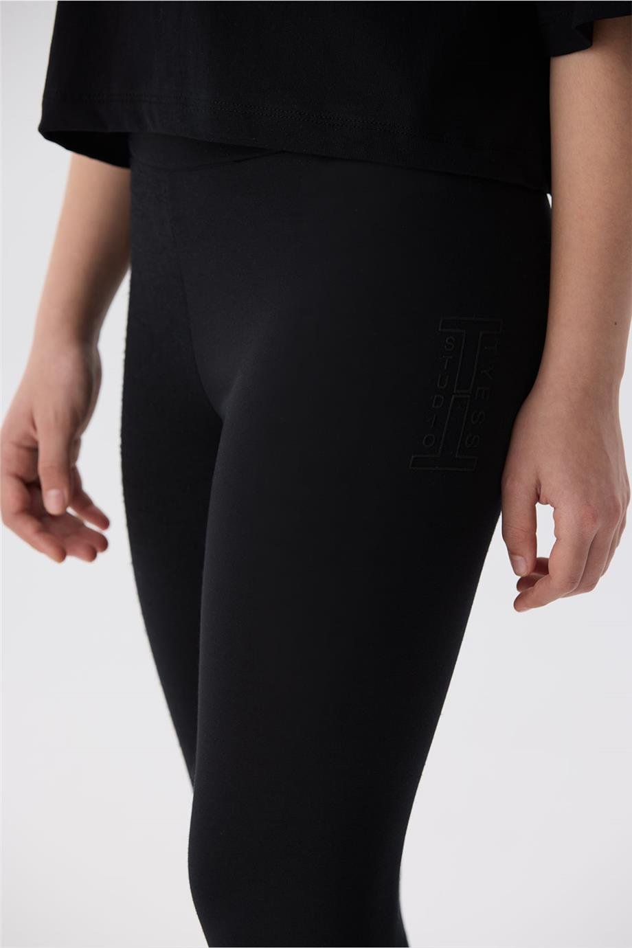 Tyess Kız Çocuk Siyah Tayt