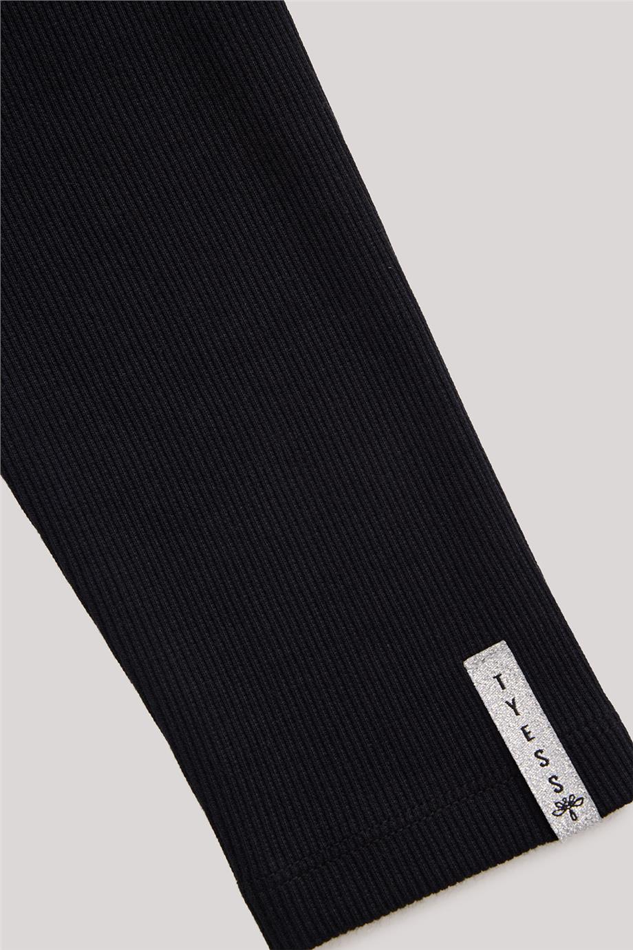 Tyess Kız Çocuk Siyah Tayt