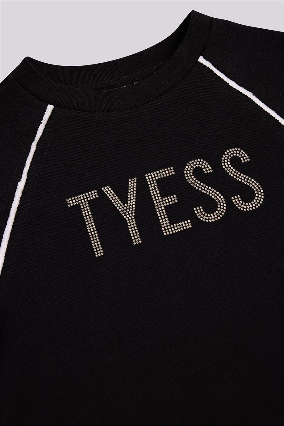 Tyess Kız Çocuk Siyah TshirtTyess Kız Çocuk Siyah Tshirt
