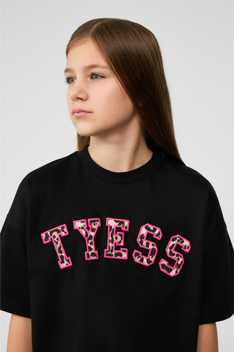 Tyess Kız Çocuk Siyah TshirtTyess Kız Çocuk Siyah Tshirt