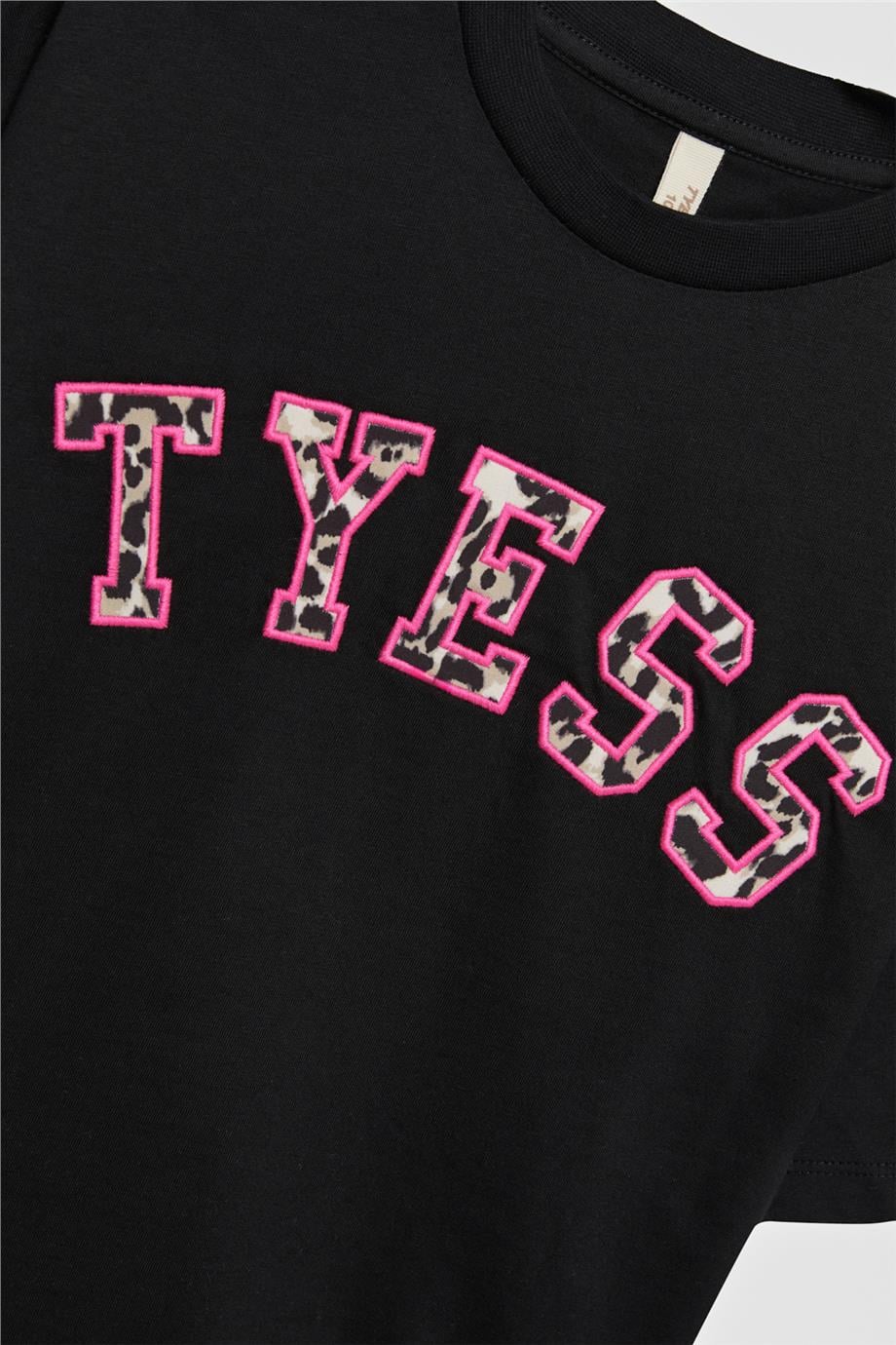 Tyess Kız Çocuk Siyah TshirtTyess Kız Çocuk Siyah Tshirt