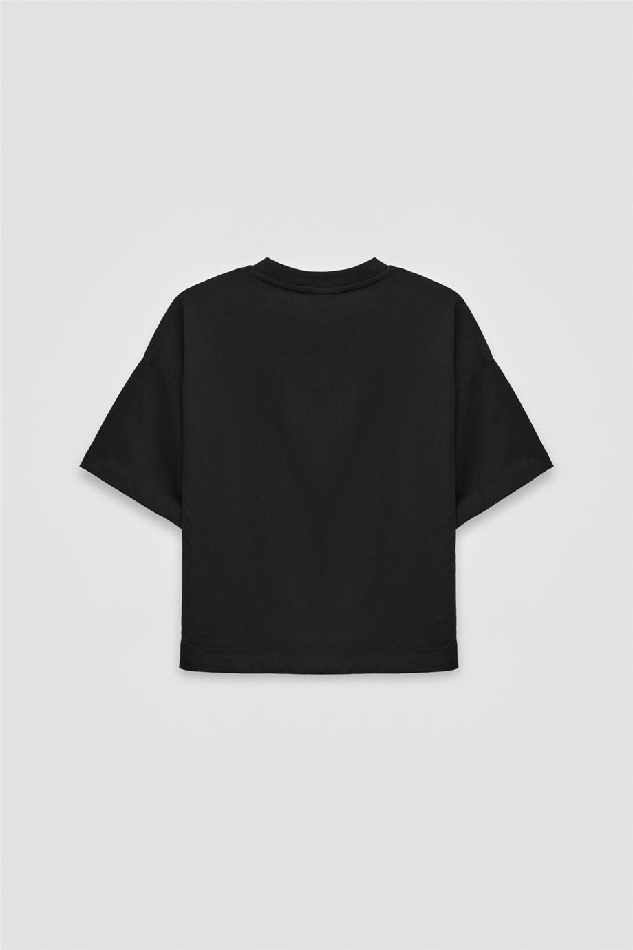 Tyess Kız Çocuk Siyah TshirtTyess Kız Çocuk Siyah Tshirt