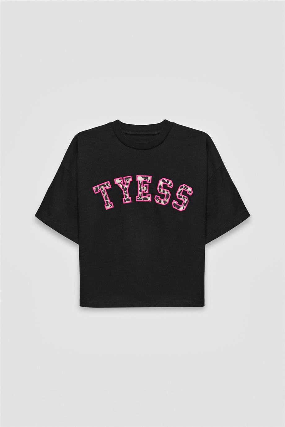 Tyess Kız Çocuk Siyah TshirtTyess Kız Çocuk Siyah Tshirt
