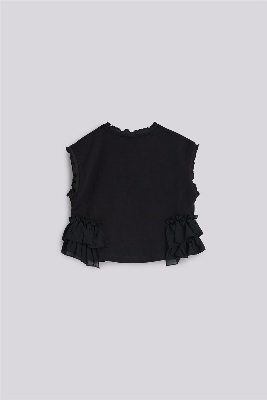 Tyess Kız Çocuk Siyah TshirtTyess Kız Çocuk Siyah Tshirt