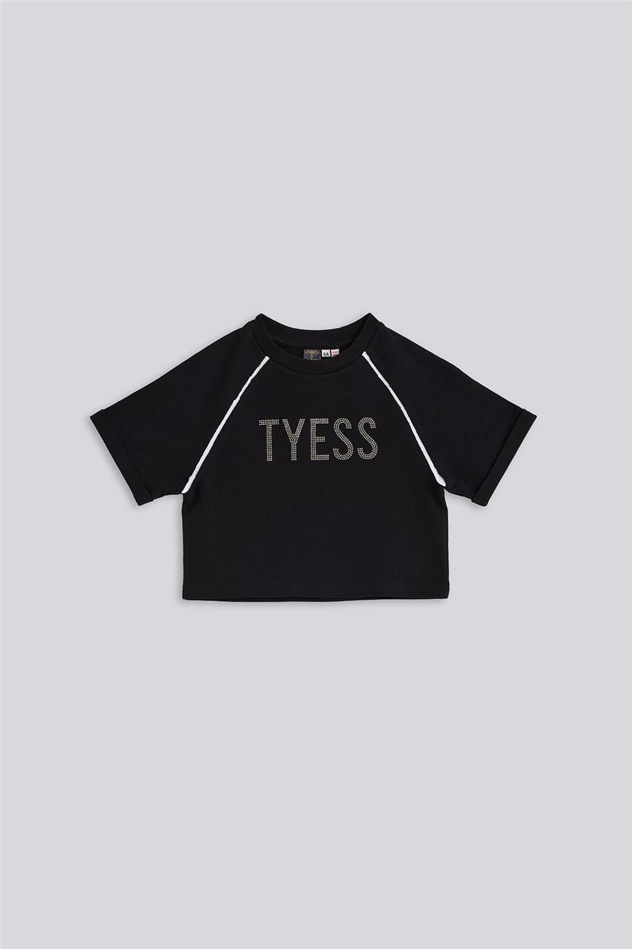 Tyess Kız Çocuk Siyah TshirtTyess Kız Çocuk Siyah Tshirt