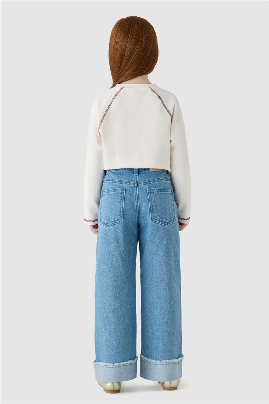 Tyess Kız Çocuk Taş Baskılı Baskılı Denim PantolonTyess Kız Çocuk Taş Baskılı Baskılı Denim Pantolon