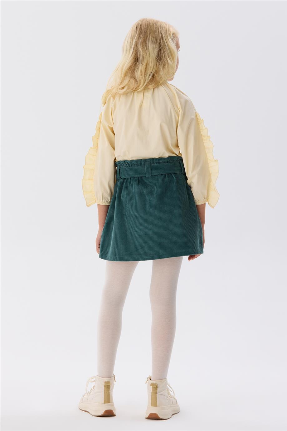 Tyess Kız Çocuk Yeşil Etek