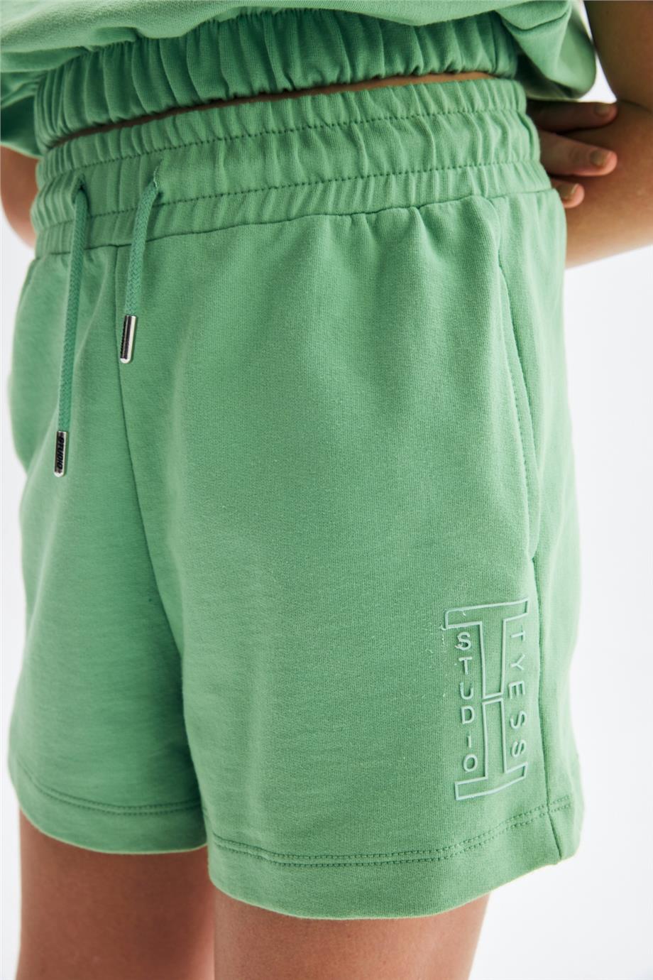 Tyess Kız Çocuk Yeşil Şort