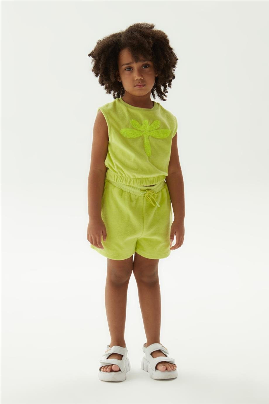 Tyess Kız Çocuk Yeşil Şort