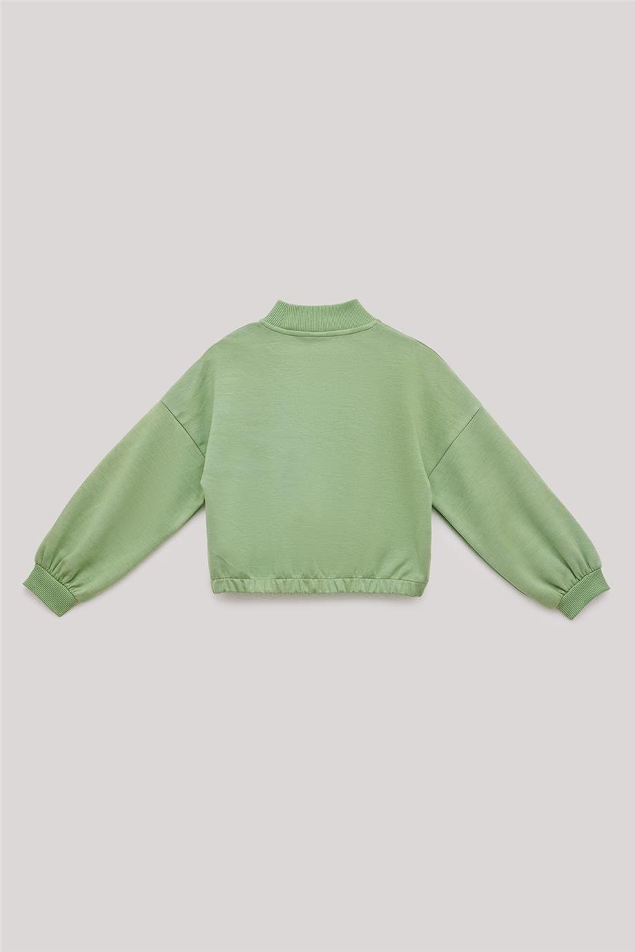 Tyess Kız Çocuk Yeşil Sweatshirt