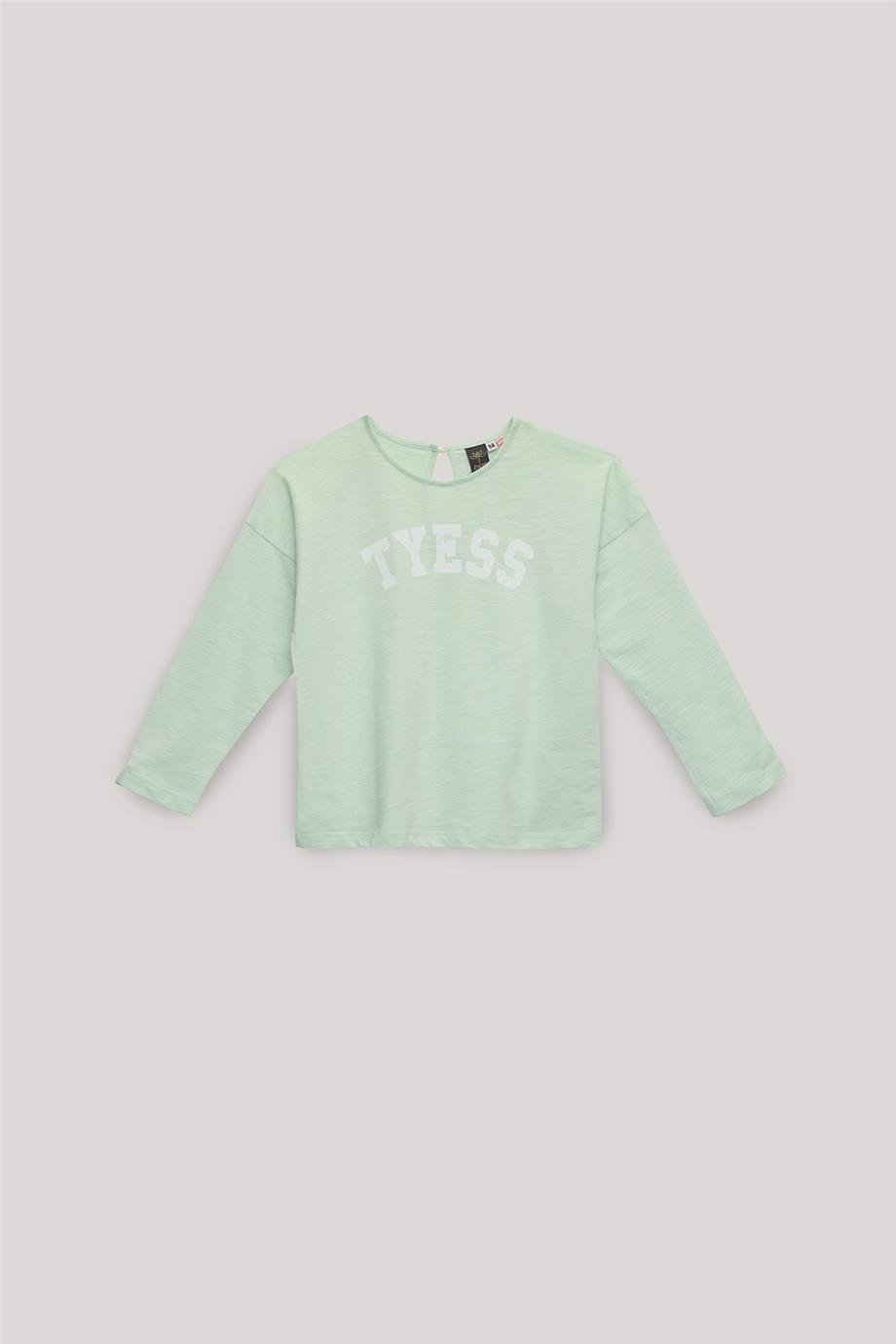 Tyess Kız Çocuk Yeşil Tshirt