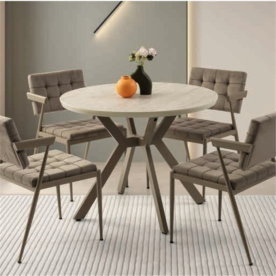 Ø100+35 HİLTON SİDON MASA + 4 JUMBO SANDALYE TAKIMI