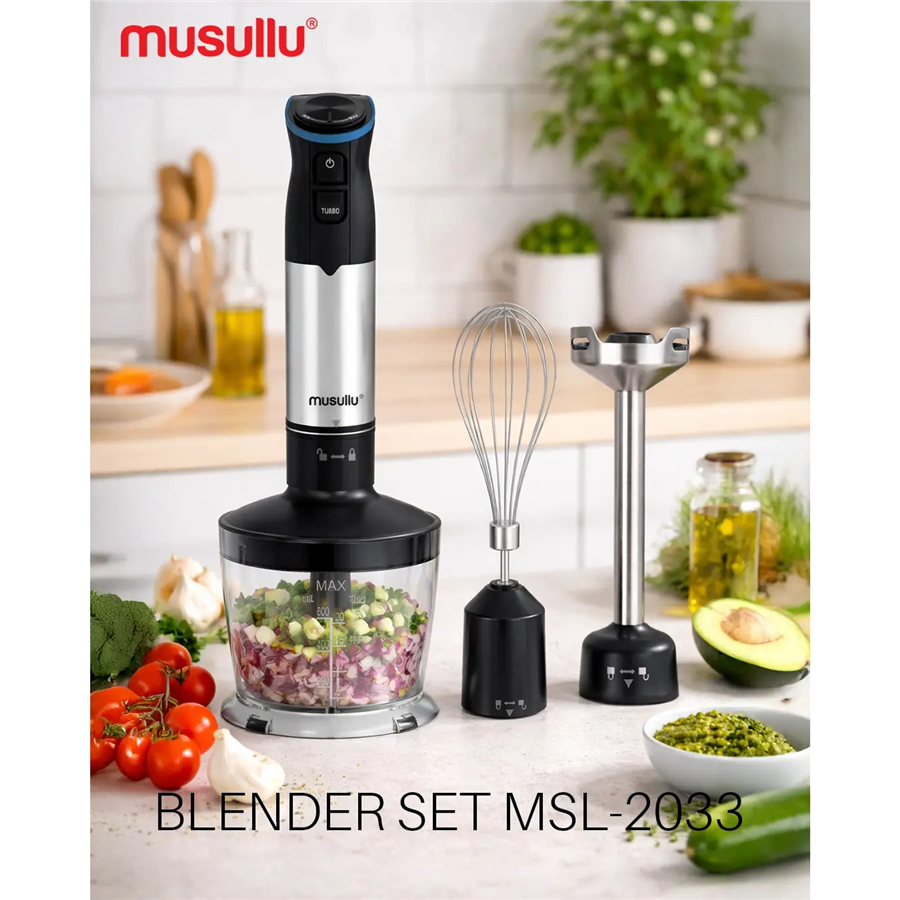 MUSULLU BLENDER SETİ MSL-2033 SİYAH