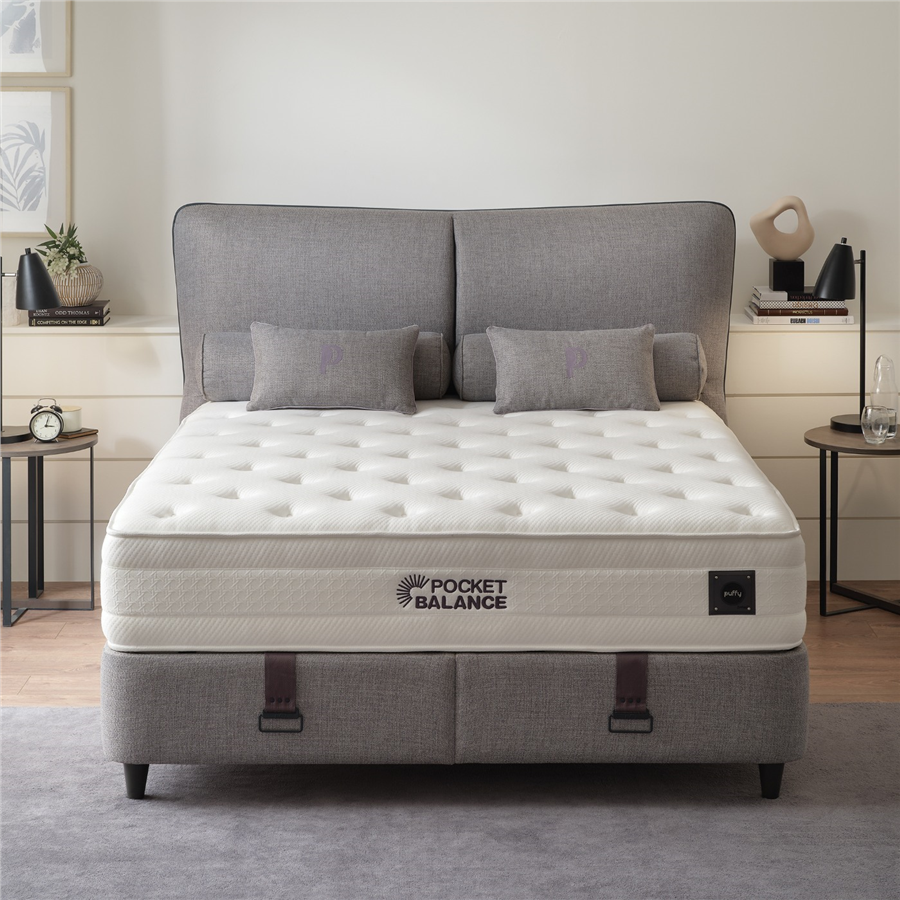 YATAŞ PUFFY POCKET BALANCE YATAK, BAZA VE BAŞLIK 3'LÜ SET