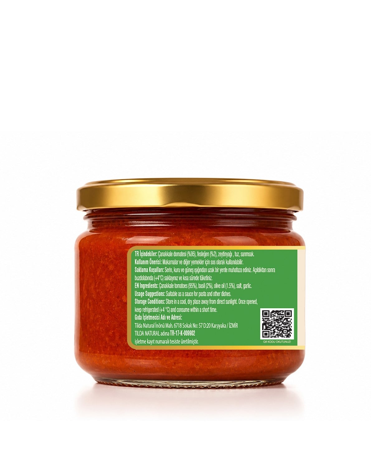Çanakkale Fesleğenli Domates Sosu – 300 g