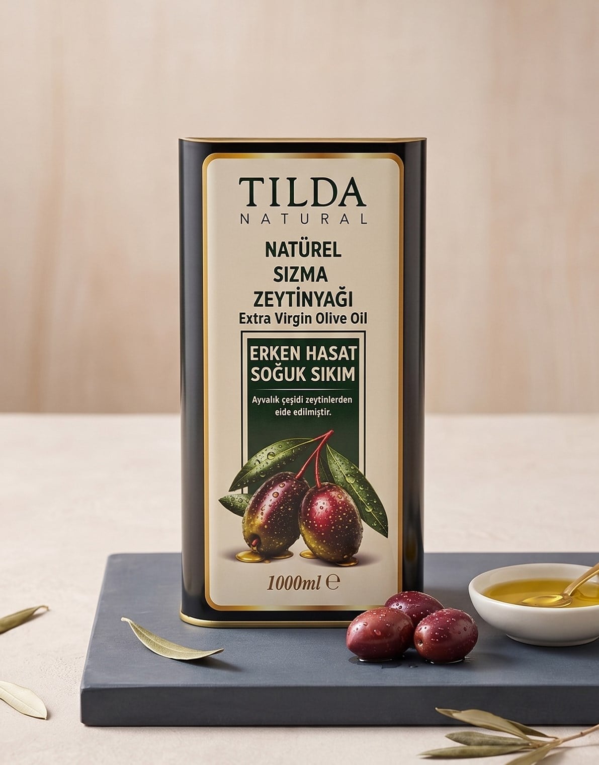 Tilda Erken Hasat Soğuk Sıkım Zeytinyağı Tnk 1000 Ml