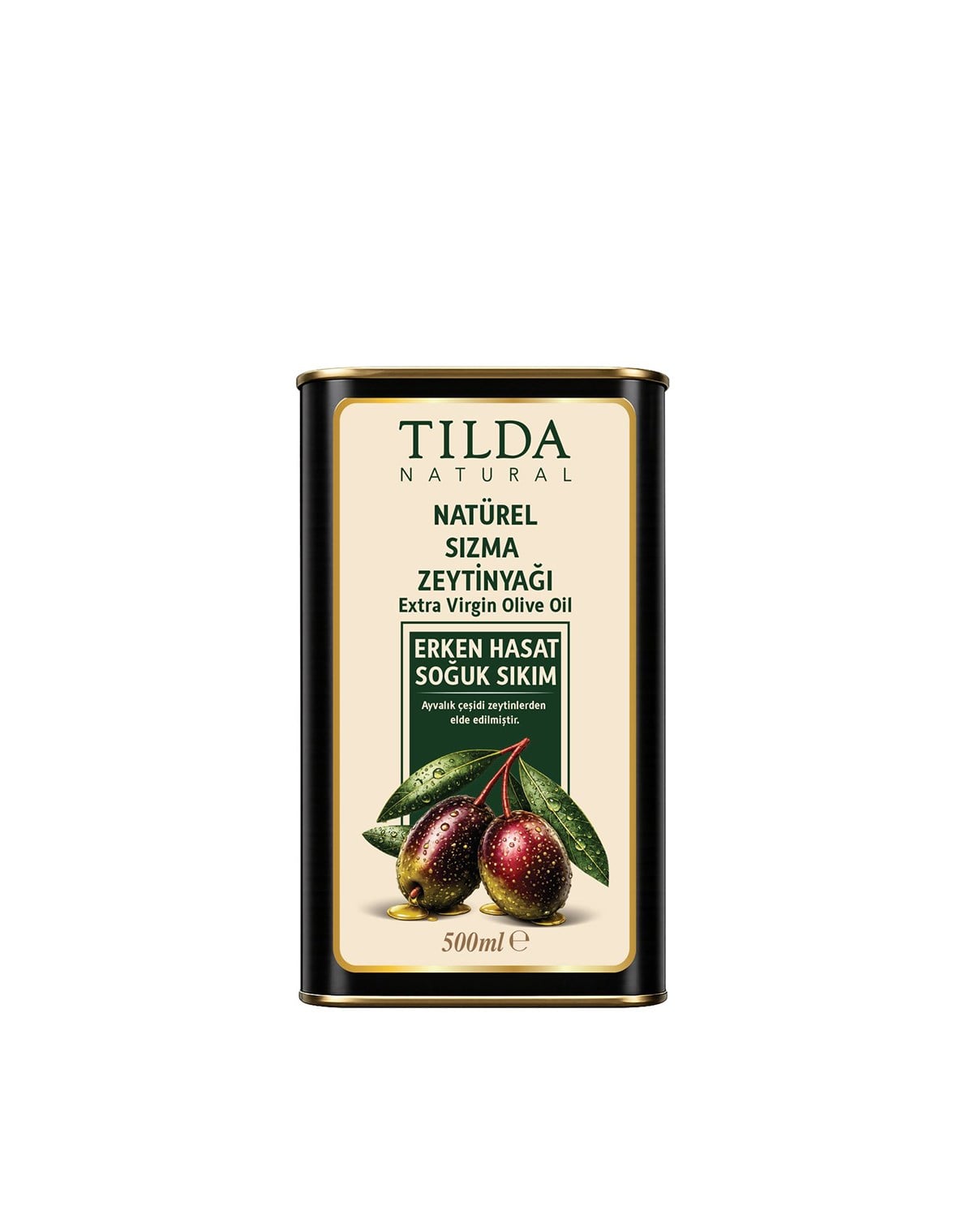 Tilda Erken Hasat Soğuk Sıkım Zeytinyağı Tnk 500 Ml