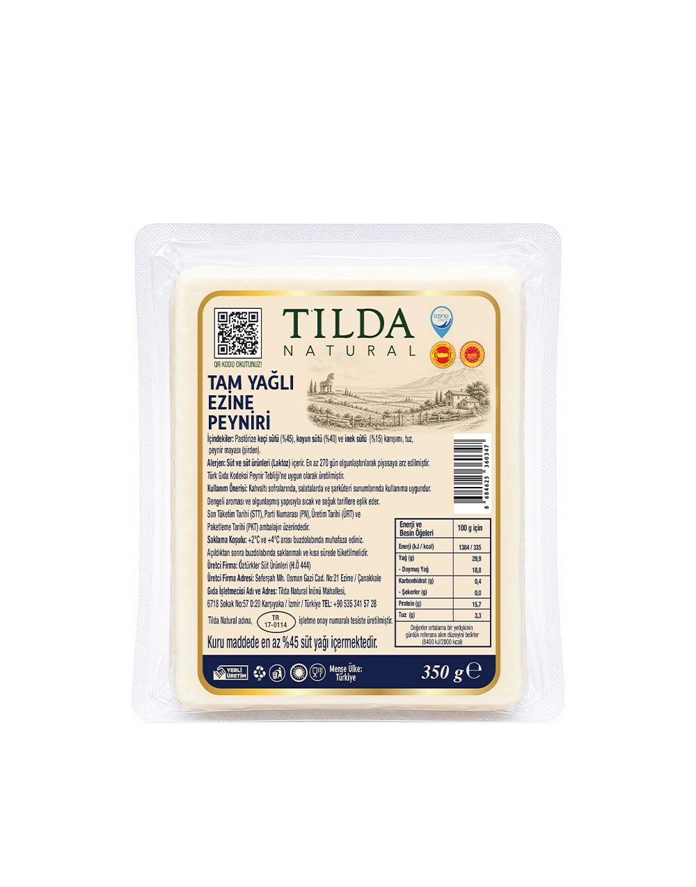 Tilda Ezine Peyniri 350 G