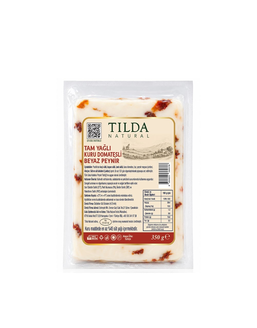 Tilda Kuru Domatesli Beyaz Peynir 350 G