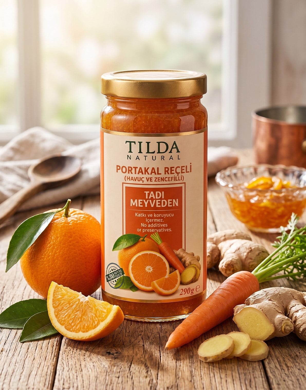 Tilda Portakal Havuç Zencefil Reçeli 290 G
