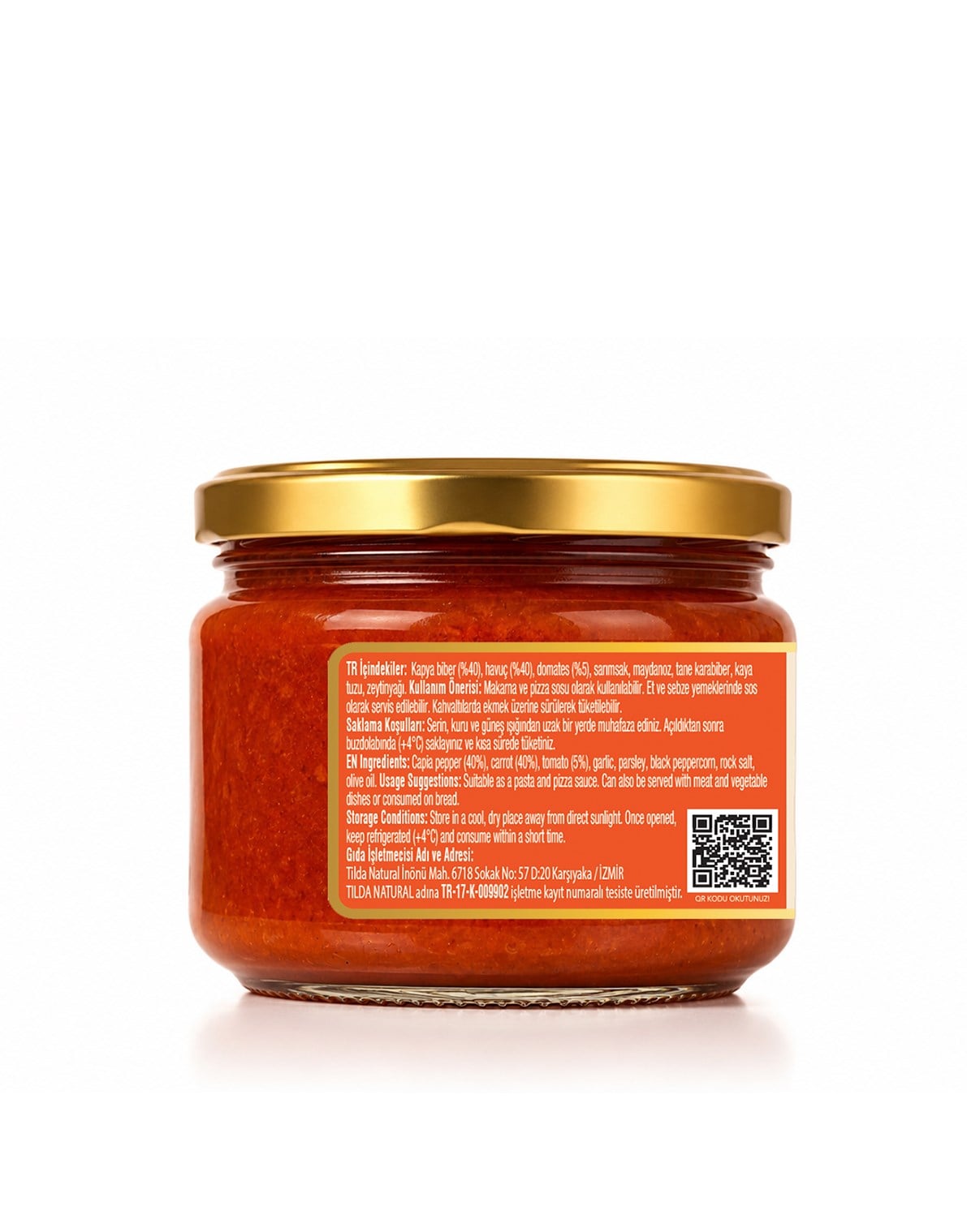 Yenice Kırmızı Biberli Havuç Sosu – 300 g