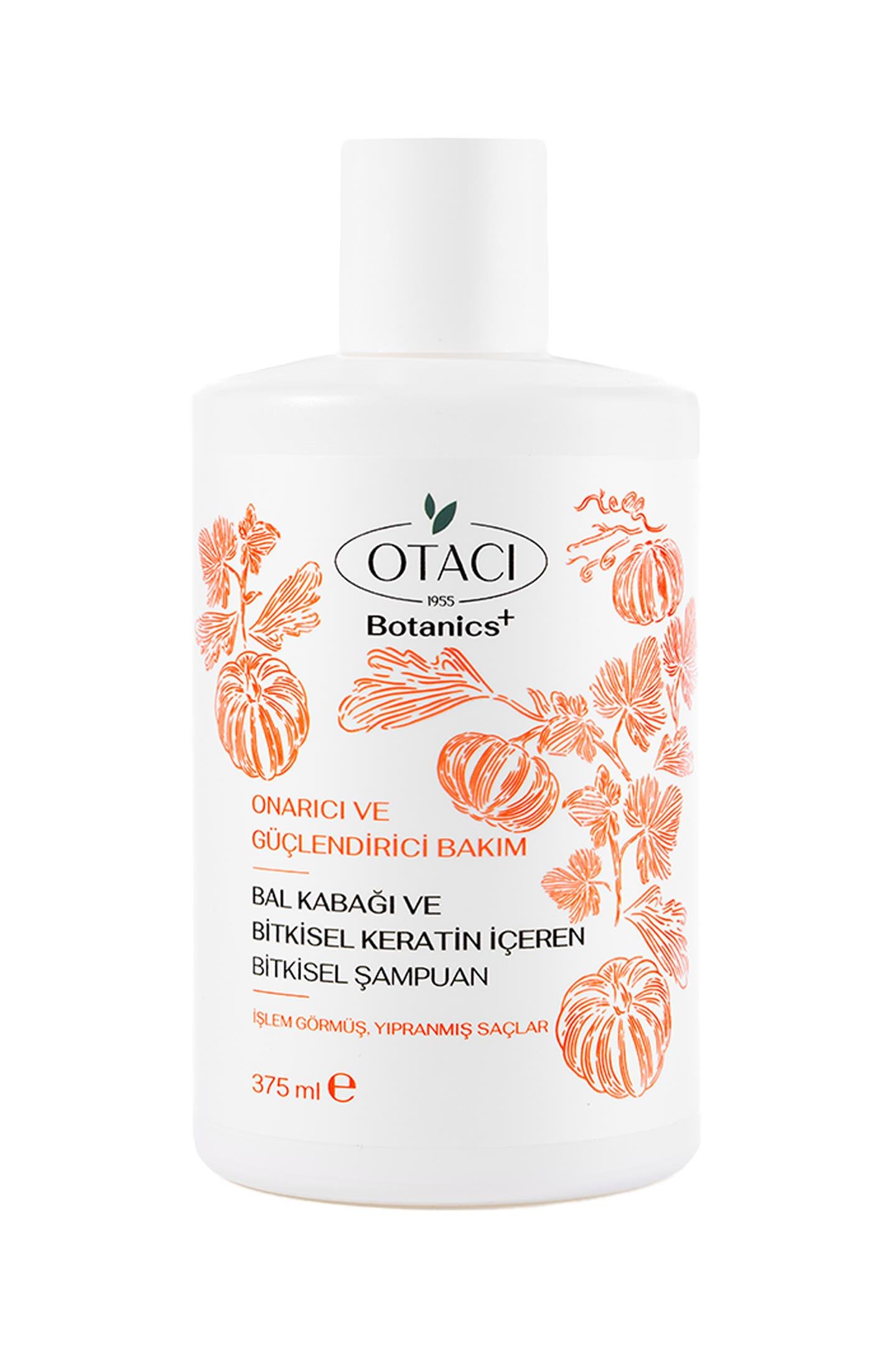 Botanics + Onarıcı & Güçlendiri Bakım- Balkabağı ve Bitkisel Keratin İçeren Bitkisel Şampuan