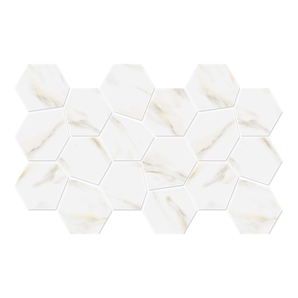 Betsan Hexa Mega Air Calacatta Gold Dekor Mozaik