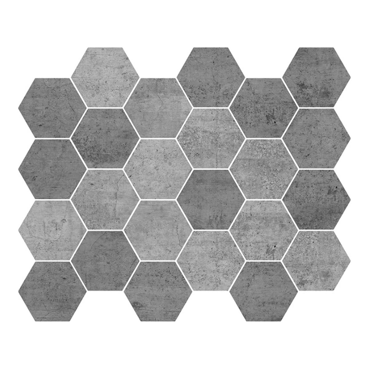 Betsan Hexa Mega Concrete Blend Dark 77x88 mm Dekor Mozaik