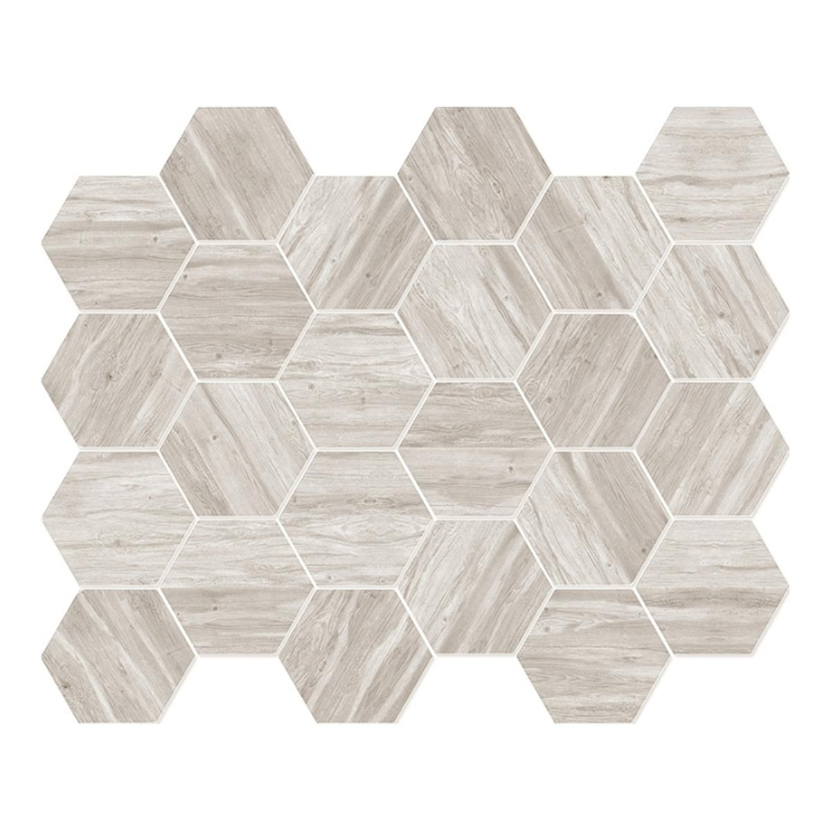 Betsan Hexa Mega Wood Lava Light 77x88 mm Dekor Mozaik