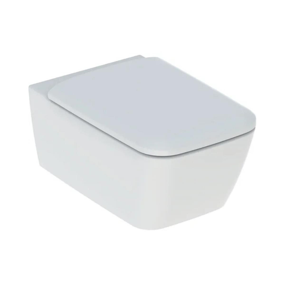 Geberit iCon Square Rimfree asma klozet, 54 cm + Kapak Dahil