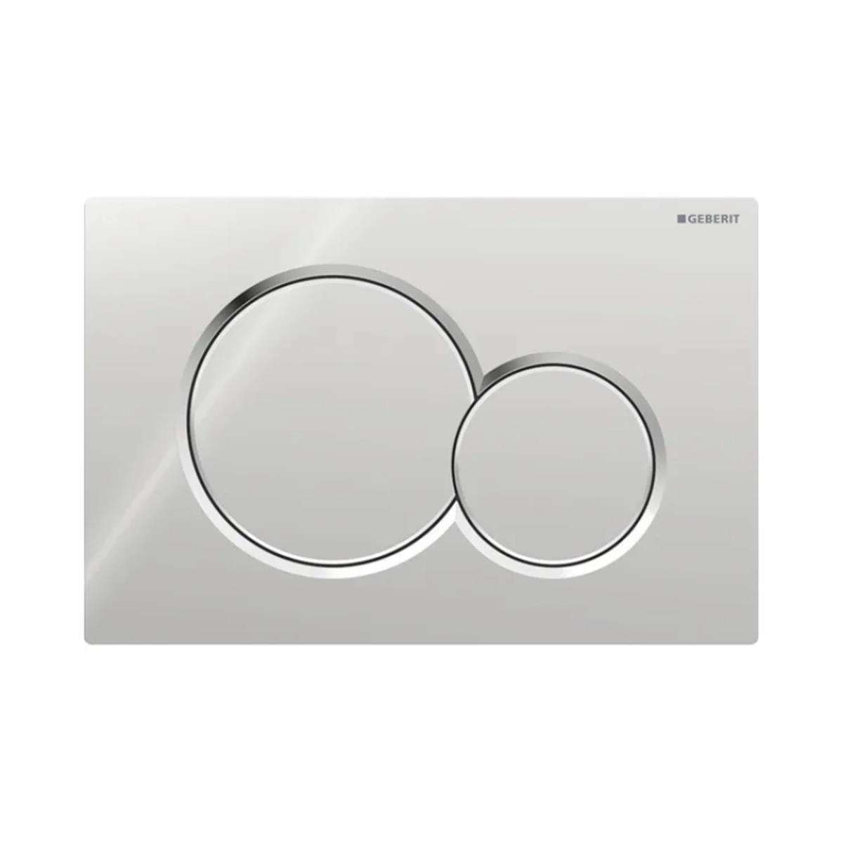 Geberit Kumanda Kapağı Sigma 01 - Çift basmalı - Parlak Krom