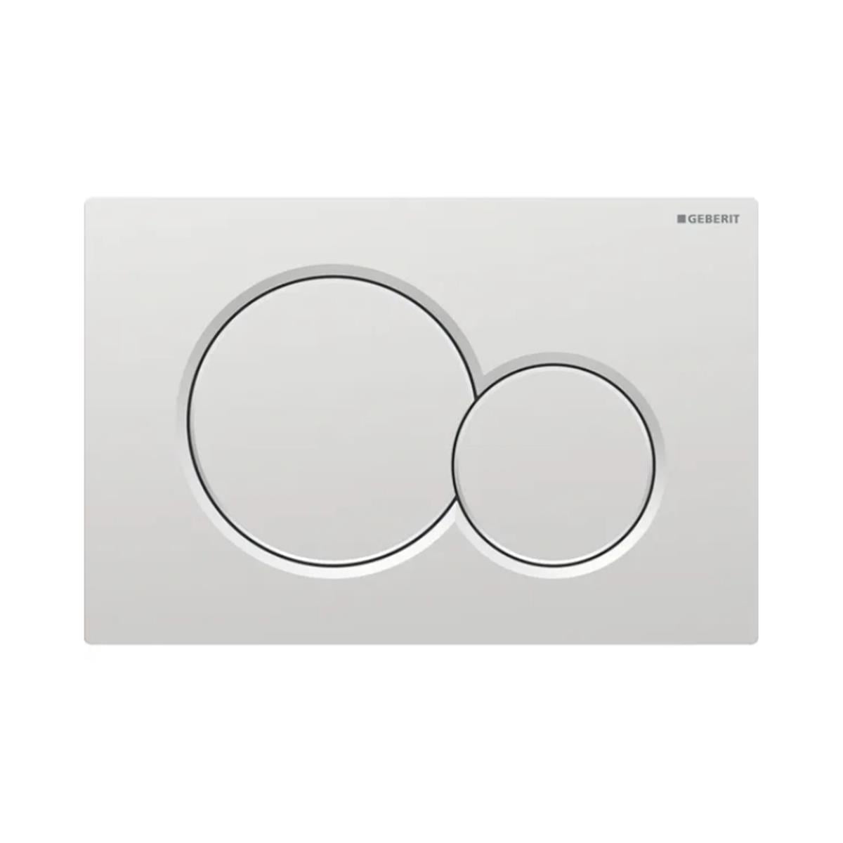 Geberit Kumanda Kapağı Sigma 01 - Çift Basmalı - Mat Krom