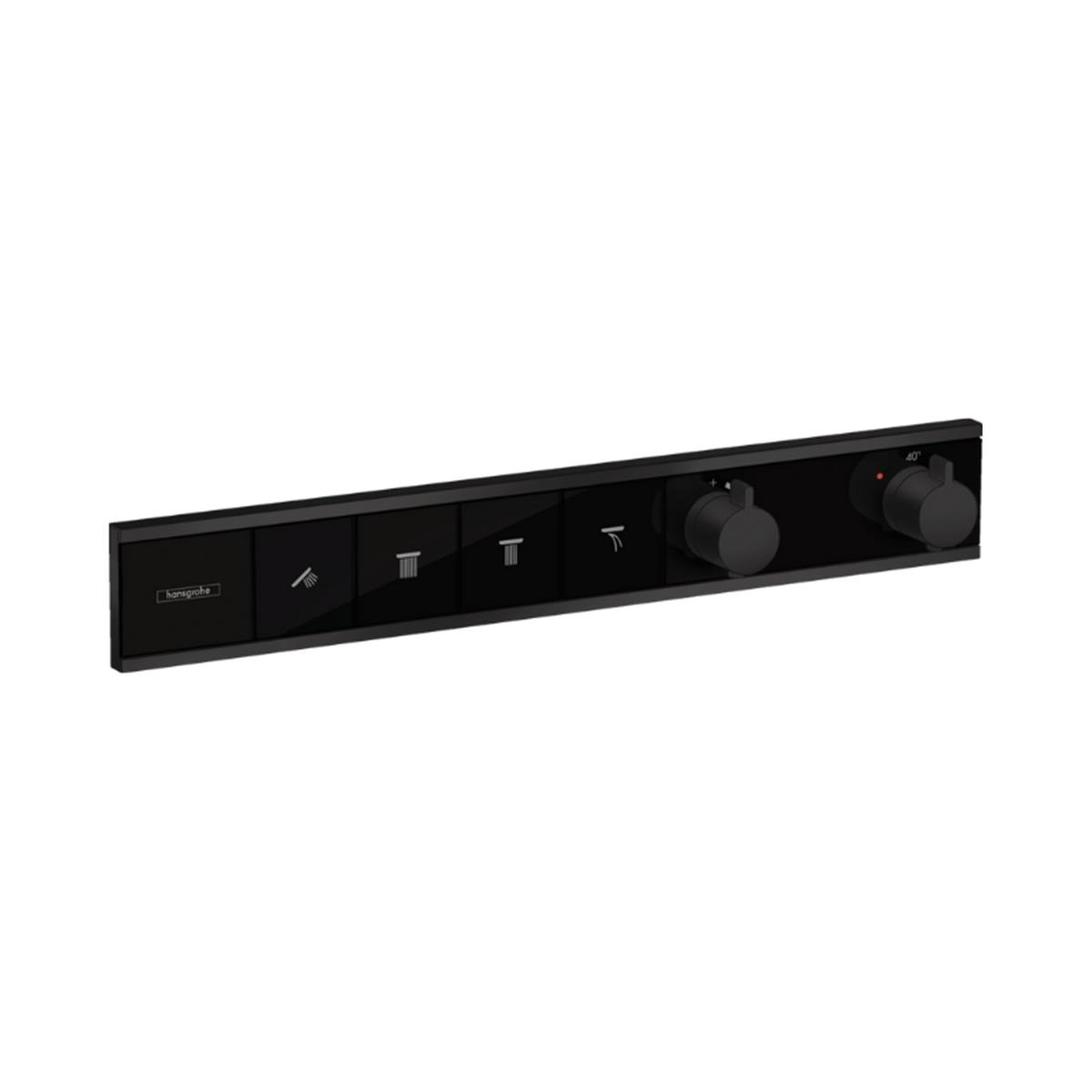 RainSelect Ankastre Termostat 4 çıkış için Satin Siyah