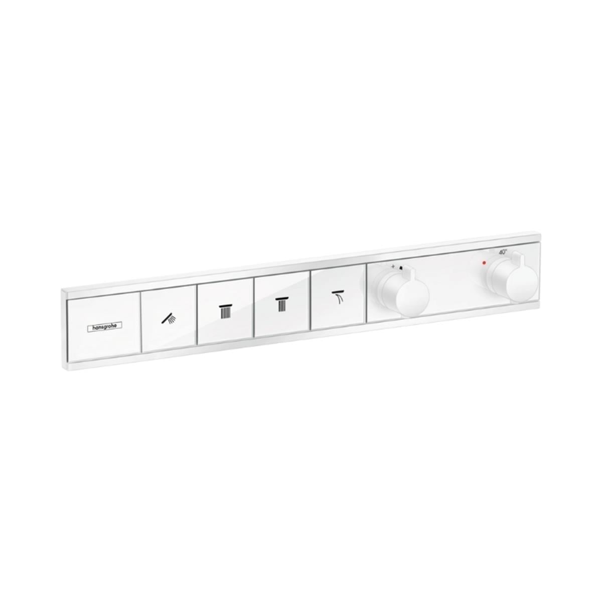 RainSelect Ankastre Termostat 4 çıkış için Satin Beyaz