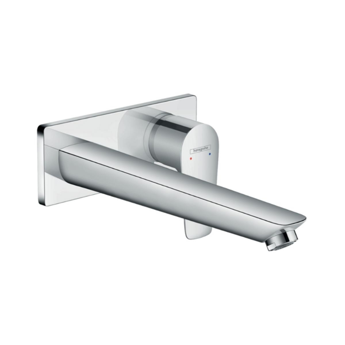 Hansgrohe Talis E Tek kollu lavabo Bataryası Ankastre Duvara Monte, 22.5 cm gaga ile Krom