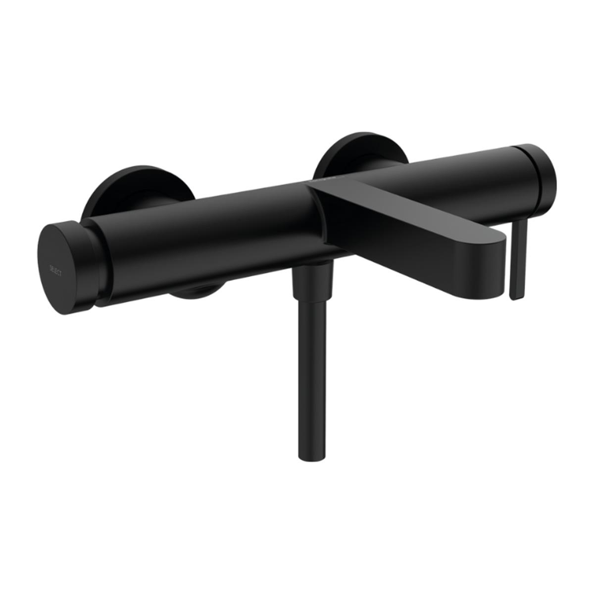 Hansgrohe Finoris Tek Kollu Banyo Bataryası Aplike Montaj Satin Siyah