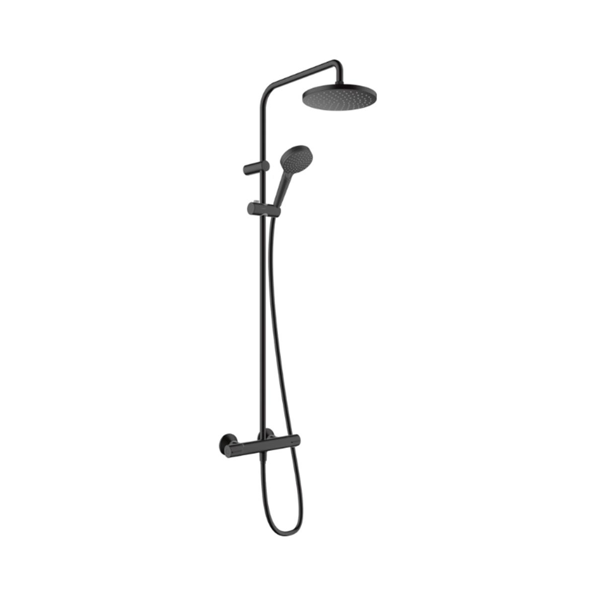 Hansgrohe Vernis Blend 200 Termostatik Duş Kolonu Satin Siyah