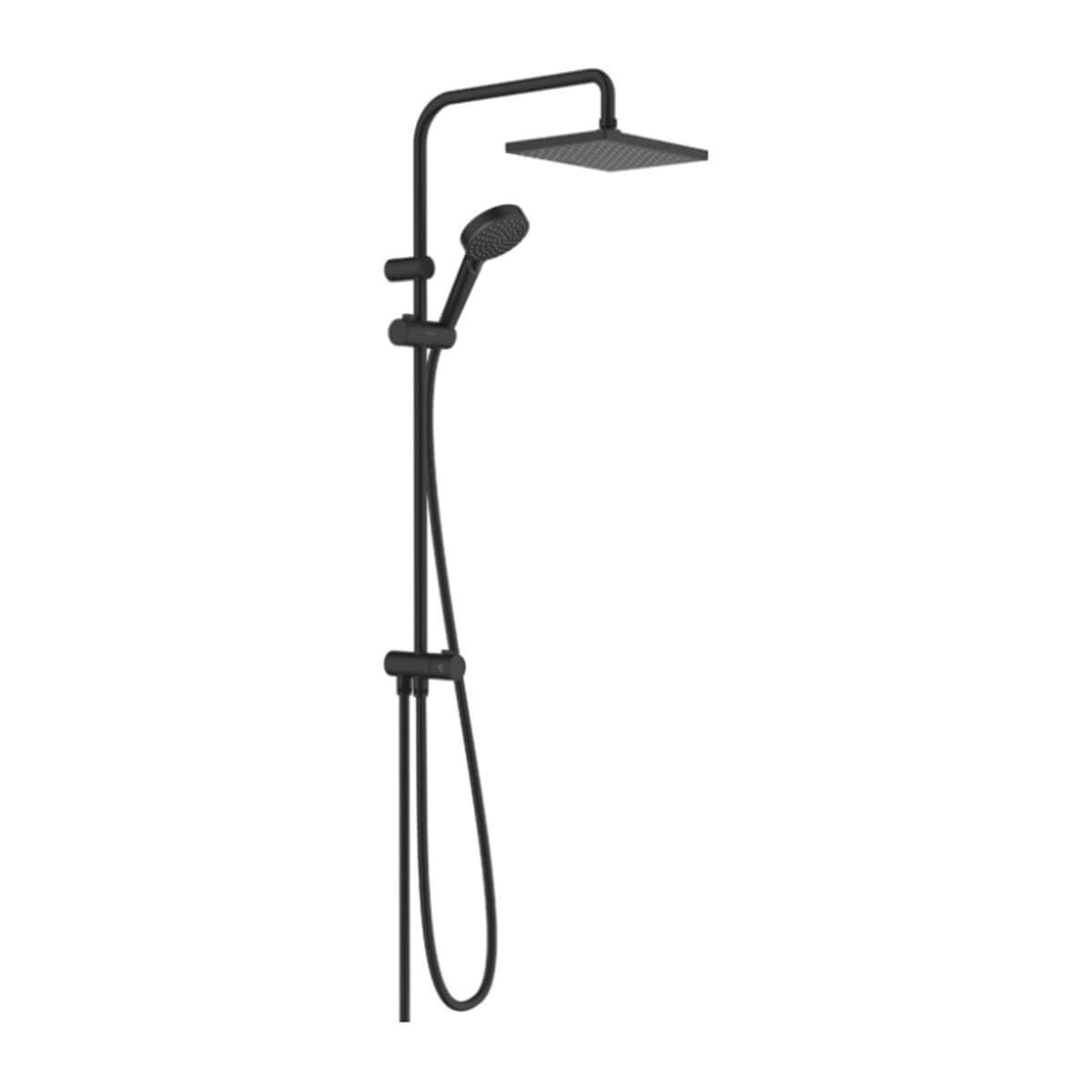 Hansgrohe Vernis Shape Duş Kolonu 230 1jet Reno, EcoSmart Satin Siyah