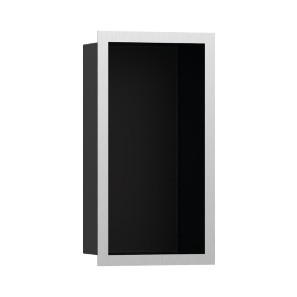 Hansgrohe XtraStoris Individual Duvar nişi Satin Siyah tasarım çerçeveli 300/150/100 Mat Paslanmaz Çelik